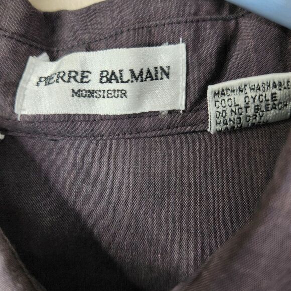 Vintage Pierre Balmain Cotton Blend Button Down Shirt Size XL - Picture 4 of 7